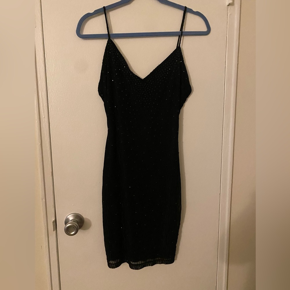 Black sparkle bodycon dress from Windsor, size M